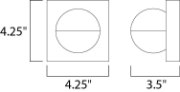 Picture of 4W Alumilux LED Wall Sconce SA PCB LED