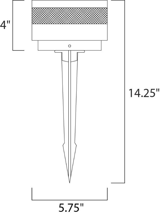 Foto para 9W Alumilux LED Pathway Wet BK PCB LED (CAN 5"x5"x0.75")