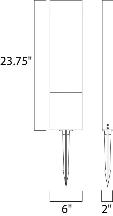 Foto para 8.4W Alumilux LED Pathway Wet WT PCB LED (CAN 5.75"x1.5"x1.25")