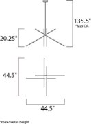 Foto para 5.75W Alumilux LED Pendant SA PCB LED (OA HT 22.75"-135.25") (CAN 5"x5"x2.25")