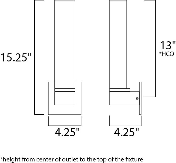 Foto para 8W Alumilux LED Wall Sconce WT PCB LED