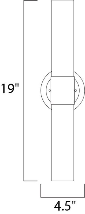 Foto para 2.4W Cilandro LED 2-Light Wall Mount SN Matte White Opal Glass PCB LED