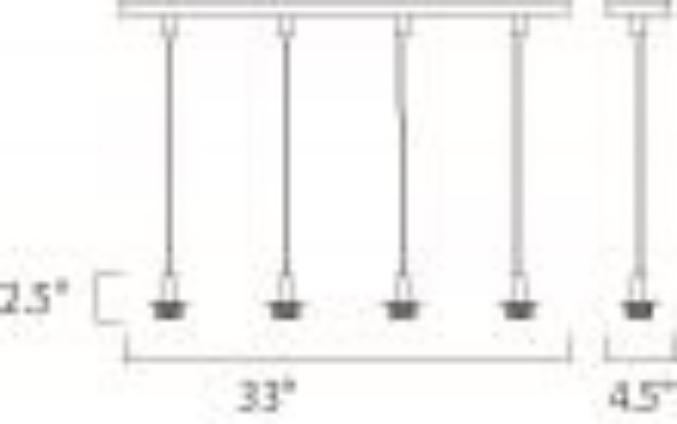 Foto para 8W Carte LED 4-Light Pendant BZ (OA HT 24"-60")