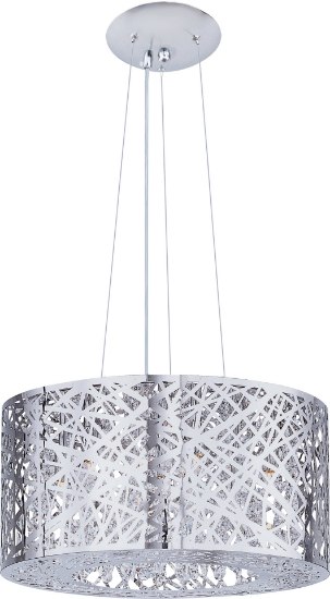 Picture of 2.9W Inca 7-Light Pendant W/LED Bulb PC Clear/White Stainless Steel G9 LED (OA HT 18"-130")