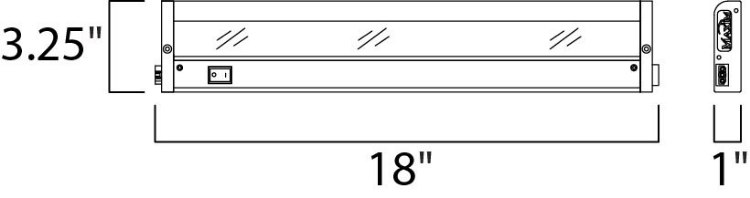 Picture of CounterMax MX-L-120-2K 18" 2700K or 3200K LED UC AL PCB LED