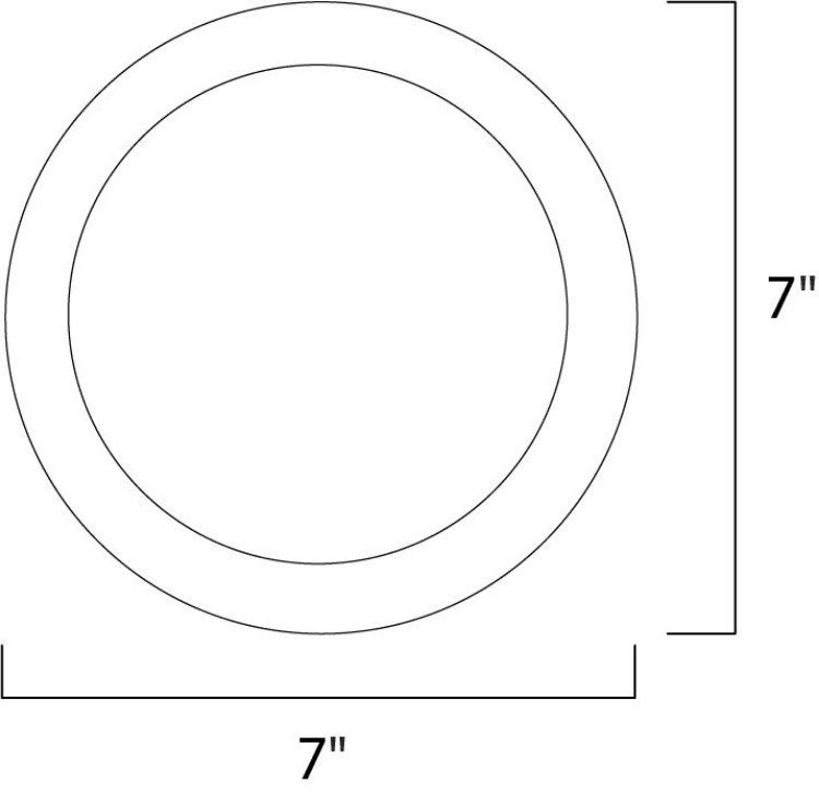 Foto para Wafer LED Wall/Flush Mount SN White Acrylic PCB LED 7"x7"x0.5"