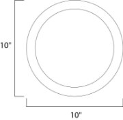 Foto para Wafer LED Wall/Flush Mount SN White Acrylic PCB LED 10"x10"x0.5"