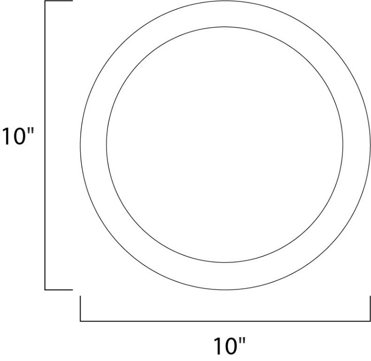 Foto para Wafer LED Wall/Flush Mount SN White Acrylic PCB LED 10"x10"x0.5"