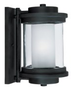 Foto para Lighthouse 1-Light Outdoor Wall AR Clear/Frosted MB Incandescent Incandescent 8"x13"