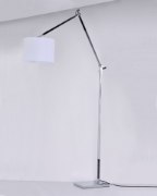 Foto para Hotel LED 1-Light Floor Lamp PC Wafer Linen MB LED 49.25"x11.75"x48" (OA HT 78.75")