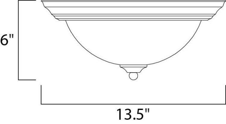 Foto para 2-Light Flush Mount OI Frosted Glass GU24 Fluorescent Fluorescent