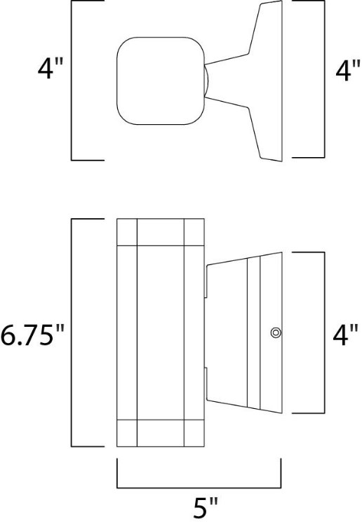 Foto para Lightray LED Wall Sconce Wet AL Acrylic PCB LED 4.75"x6.75"