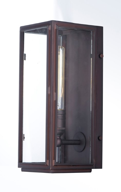 Foto para Pasadena 1-Light Outdoor Wall Lantern OI Clear MB Incandescent Incandescent 5.75"x14.25"