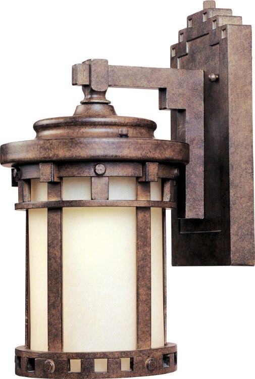 Foto para Santa Barbara LED 1-Light Outdoor Wall Lantern SE Mocha 5.5"x10"