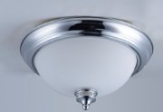 Foto para Novus 1-Light Flush Mount PC Satin White Opal Glass MB Incandescent Incandescent