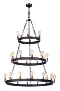 Foto para Noble 30-Light Chandelier w/Bulbs BKNAB MB ST58 Incandescent Incandescent 72" Chain