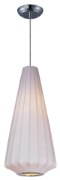 Foto para Cocoon 1-Light Pendant PC Imitation Silk MB Incandescent Incandescent 11"x11"x22.25" (OA HT 131.75")