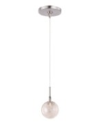 Picture of 20W Starburst 1-Light RapidJack Pendant and Canopy Threaded Glass 12V G4 Xenon 7.25"x4" (OA HT 125.25"-126") (CAN 4.25"x4.25"x1.25")