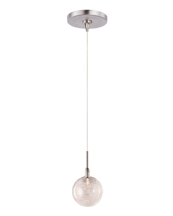 Foto para 20W Starburst 1-Light RapidJack Pendant and Canopy Threaded Glass 12V G4 Xenon 7.25"x4" (OA HT 125.25"-126") (CAN 4.25"x4.25"x1.25")