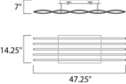 Foto para 8.64W Wake LED Flush Mount PC Acrylic PCB LED (CAN 22.1"x14.2"x1.8")