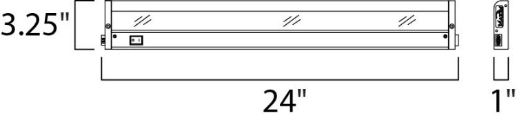 Picture of CounterMax MX-L-120-2K 24" 2700K or 3200K LED UC AL PCB LED