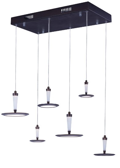 Picture of Hilite 6-Light LED Pendant BZ White (OA HT 8.5"-128")