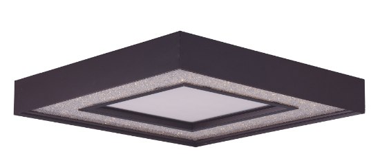 Foto para Splendor LED Flush Mount BZ Crystal Crystal Sand on Acry PCB LED 15.5"x15.5"x3.75" (CAN 9"x9"x1.5")