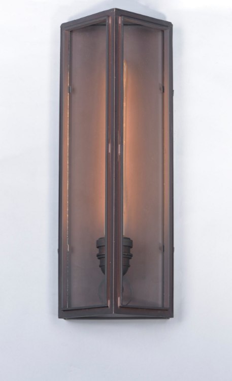 Foto para Pasadena 1-Light Outdoor Wall Lantern OI Clear Glass MB Incandescent Incandescent 6.5"x17.75"