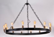 Foto para Noble 14-Light Chandelier BKNAB MB Incandescent Incandescent 36" Chain