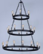 Foto para Noble 30-Light Chandelier BKNAB MB Incandescent Incadescent 72" Chain