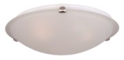 Foto para Malaga 3-Light Flush Mount SN Frosted Glass MB Incandescent Incandescent