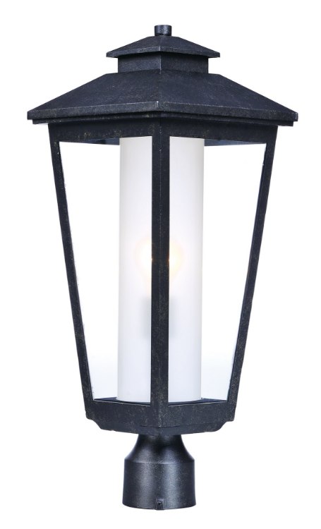 Foto para Aberdeen 1-Light Outdoor Post AT Clear/Frosted Glass MB Incandescent Incandescent