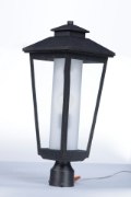 Picture of Aberdeen 1-Light Outdoor Post AT Clear/Frosted Glass MB Incandescent Incandescent