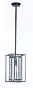 Picture of Era 1-Light Pendant BK Seedy Seedy Glass MB Incandescent Incandescent 7.75"x7.75"x13.75" (OA HT 21"-45.5") (CAN 5"x5"x1.25")