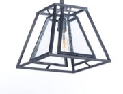 Picture of Era 1-Light Pendant BK Seedy Seedy Glass MB Incandescent Incandescent 11.75"x11.75"x10" (OA HT 17.5"-42") (CAN 5"x5"x1.25")