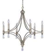 Foto para Regal 6-Light Pendant SG Clear CA Incandescent Incandescent (OA HT 32.5"-71.75") (CAN 5"x5"x1")36" Chain