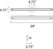 Picture of 20W Pivot 1-Light LED Wall Sconce PC Clear Glass PCB LED