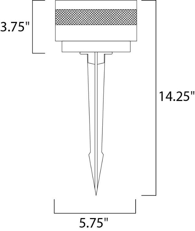 Foto para 3W Alumilux LED Pathway Wet BK PCB LED (CAN 4.75"x3.5"x0.75")