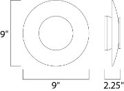 Foto para 5W Alumilux LED Wall Sconce WT PCB LED