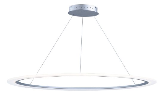 Picture of 50W Saturn II LED 1-Light Pendant MS Matte White Frosted Acrylic PCB LED (OA HT 2.5"-120") (CAN 11"x11"x2")