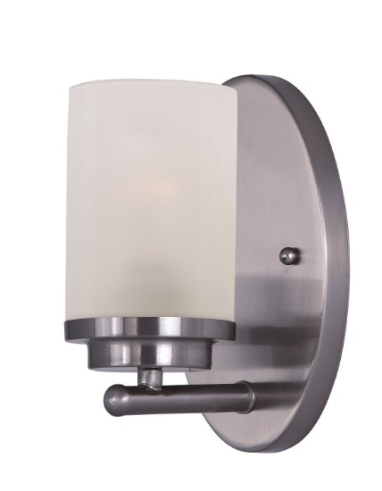 Picture of Corona 1-Light Wall Sconce PC Frosted Frosted Glass MB Incandescent Incandescent