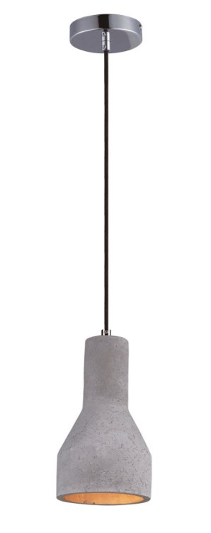 Foto para Crete 1-Light Pendant PC Concrete GU10 LED 6"x6"x10.75" (OA HT 130.5")