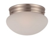 Foto para Essentials - 588x-Flush Mount SN Frosted Glass MB Incandescent Incandescent (OA HT 4.5")