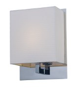 Foto para Hotel LED 1-Light Wall Sconce PC Wafer Linen GU24 LED 8.5"x11.5"