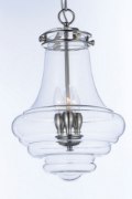 Foto para Retro 3-Light Pendant PN Clear Glass CA Incandescent E12 Incandescent (OA HT 23.5"-83") (CAN 5"x5"x0.75")36" Chain