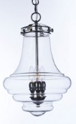 Foto para Retro 3-Light Pendant PN Clear Glass CA Incandescent E12 Incandescent (OA HT 23.5"-83") (CAN 5"x5"x0.75")36" Chain