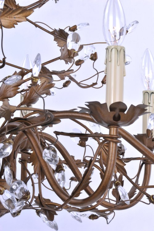 Foto para Elegante 8-Light Oval Pendant EG CA Incandescent 36" Chain