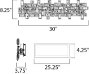 Foto para Paradigm 8-Light Wall Sconce PC Beveled Crystal G9 Xenon Xenon