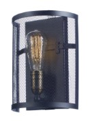 Foto para Palladium 1-Light Wall Sconce BKNAB Steel Mesh MB Incandescent Incandescent