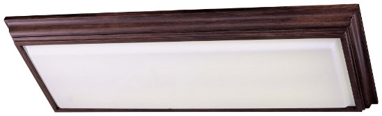 Picture of 32w SW 4 Light Kitchen Fluorescent Flush Mount Belcaro Walnut White